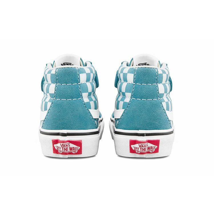 Vans Sk8-Mid Reissue V Kids 'Checkerboard - Enamel Blue Sharp Green' VN0A346Y30Y