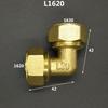 Brass Compression Elbow Pex 1216/1418/1620/2026/2632 Pipe Fitting Aluminum Plastic Pipe Fittings for Floor Heating