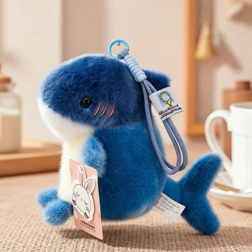 Marine Animal Plush Keychain Stuffed Animals Seal Key Chain Children Dolphin Bag Pendant Girls