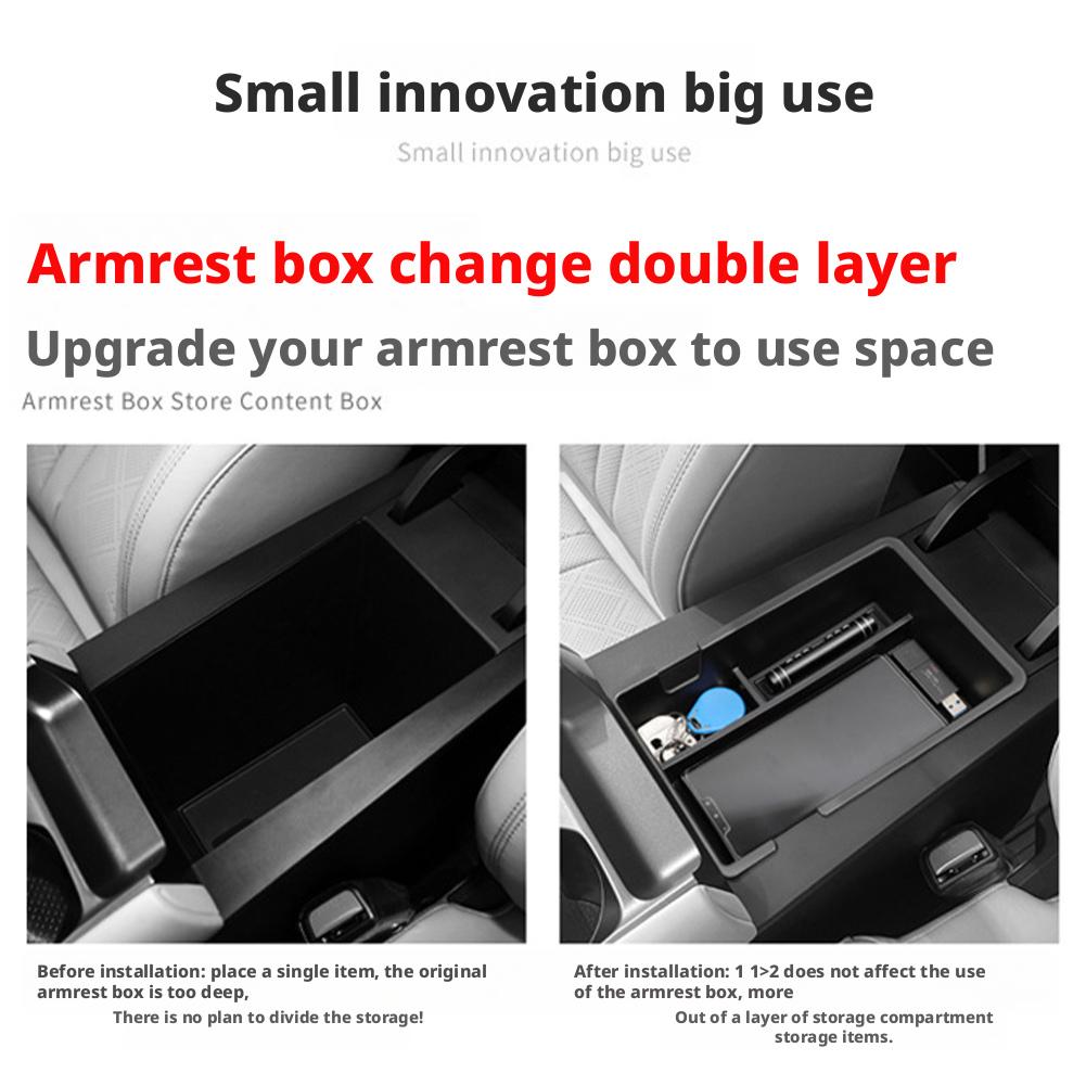 For BYD Yuan Pro Yuan UP ATTO 2 EV 2025 2025 Car Armrest Storage Box Central Compartment Decoration Box Storage Accessories
