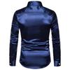 Men's 2023 Autumn Long Sleeve Shiny Casual Fashion Shirt - European Size