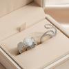 2Pcs/Set Stainless Steel Spiral Spliced Circle Rings for Women Men Irregular Hollow Opening Rings Banquet Jewelry Accessories