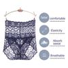 3Pieces/Lot High Waist Light Sexy Elastic Lace Women's Panties, Pure Cotton Crotch Comfortable Non-marking Breathable Lightweight Underwear Briefs
