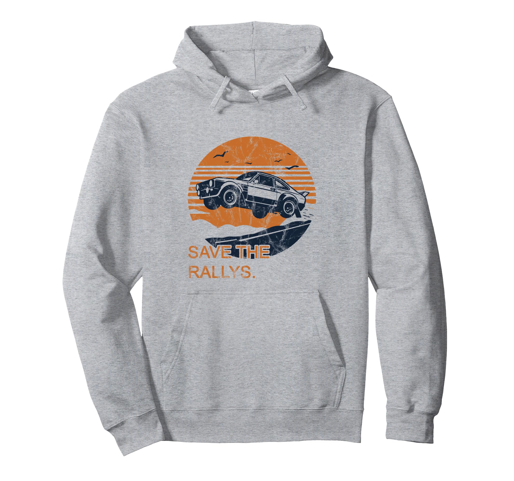 Save The Rallys Classic Historic Rally Car Vintage Style Hoodie