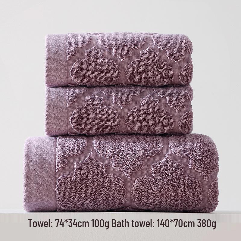 Luxury Pure Cotton Soft Absorbent Bath Towel Set