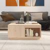 Coffee Table 80 X 81 X 36.5 Cm Solid Pine Wood