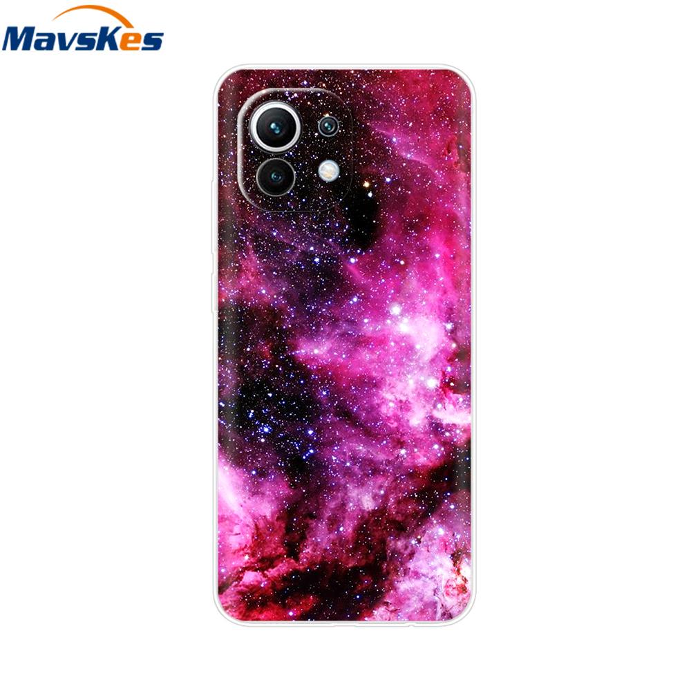Case For Xiaomi 11 Lite NE 5G Soft TPU Silicone Cover For Xiaomi Mi 11 Lite Mi11 Lite Cases For Xiomi Mi 11 Funda Fashion Bumper