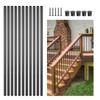 Staircase Balusters 101 Pack 26 In Aluminum Spindles with Screws/Rail Caps