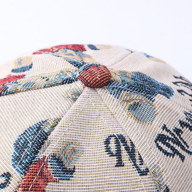 Autumn and winter new printed letter bear baseball cap European and American fashion thermal cap