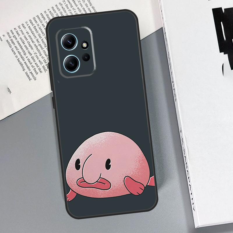 Cartoon Blobfish Case For Xiaomi Redmi Note 14 10 11 12 13 15 Pro Plus Cover For Redmi 15 15C 14C 12C 10C 13C