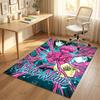 Personalized Crystal Velvet Carpet,Chainsaw Man Custom Printed Name, Plush Area Rug For Home Indoor Decor