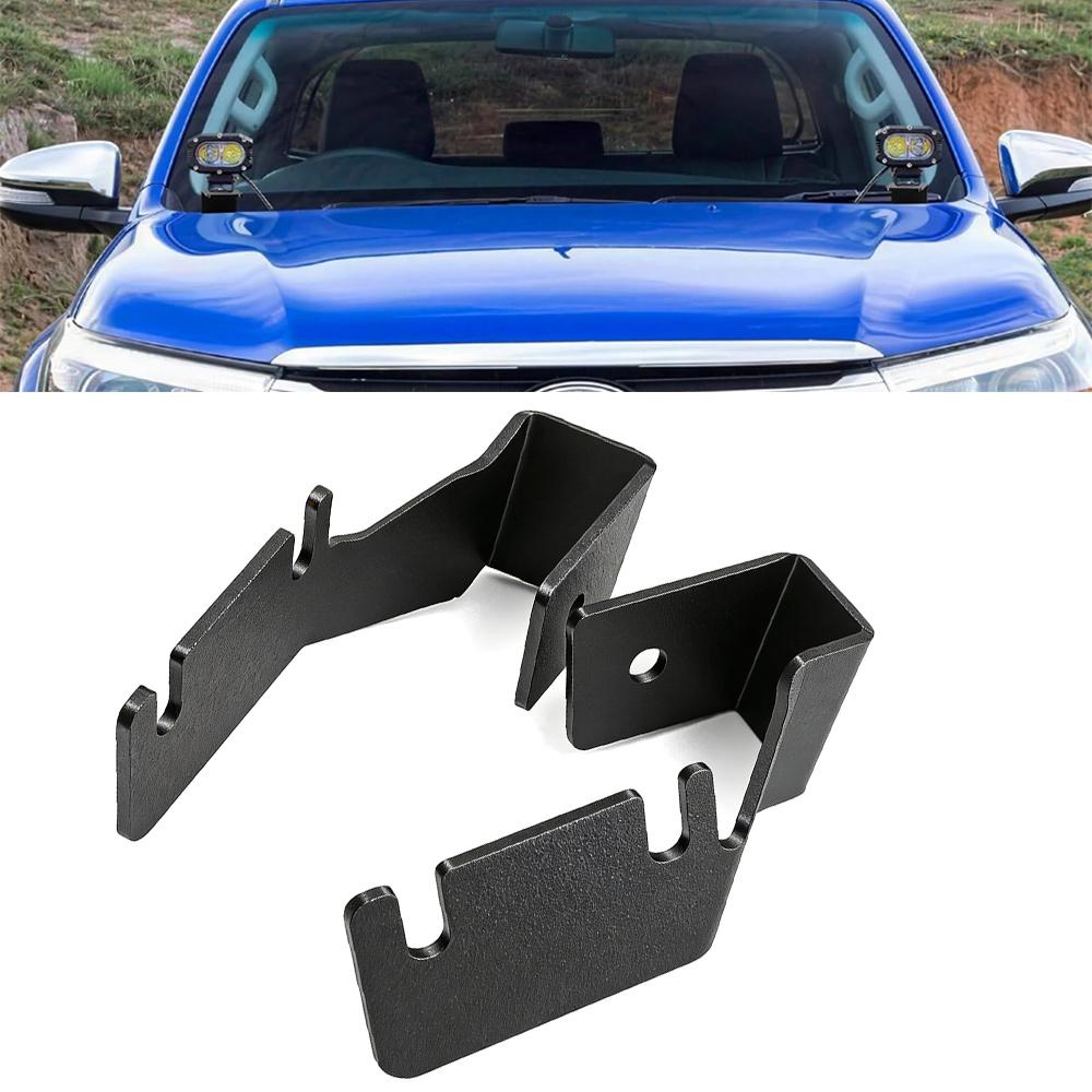 for Toyota Hilux 2014 2025 Driving Light Holder Engine Hood Spotlight Mount Bracket Hood Ditch Light Brackets