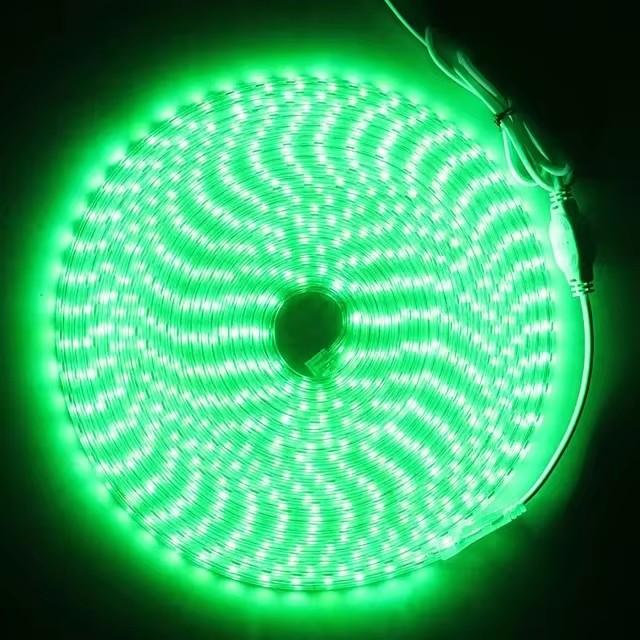 220V Led Strip Light Flexible Ribbon 60leds/m Waterproof Outdoor Led Light Strip Decorative Lights with EU Plug 1m/2m/5m/10m/20m