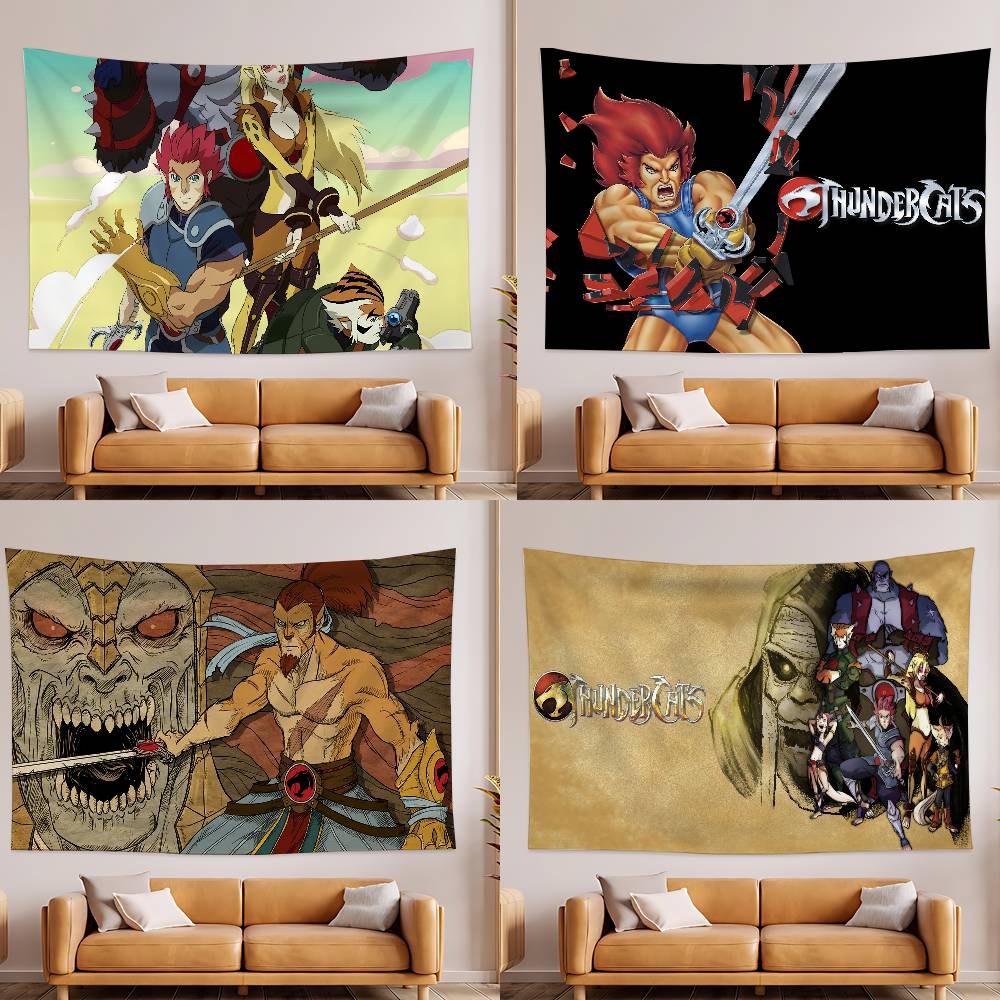 Hallway TThundercats Tapestry Wall Hanging Tapestry Art Deco Blanket Curtain Hanging At Home Bedroom Living Room Decor