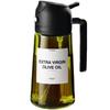 Thickened Glass Oil Bottle: Integrated Spray and Pour, Automatic Atomization, Leak-Proof, Large Capacity for Kitchen Use