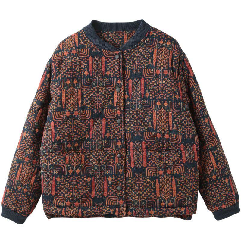 Women's Thick Cotton Jacket Autumn and Winter Loose and Slimming Cotton Jacket Thick Cotton Coat for Women