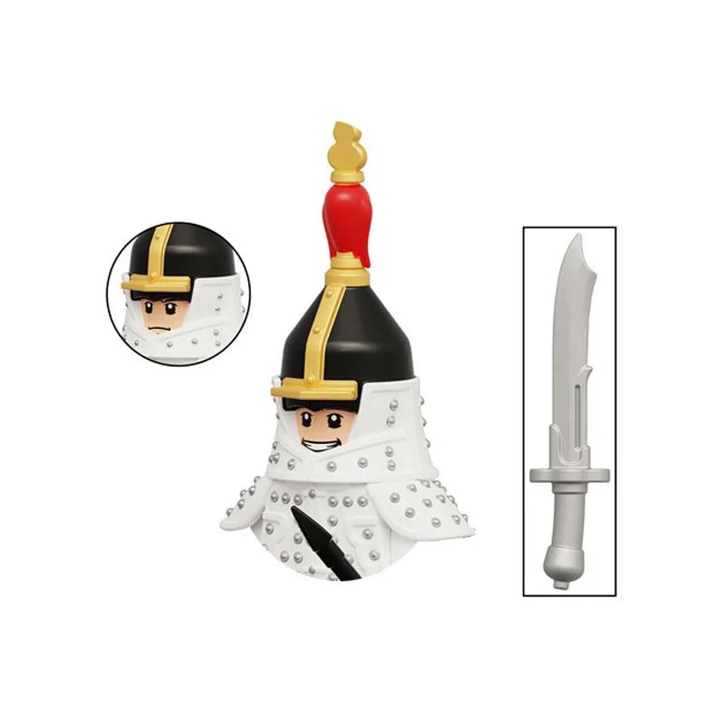 Kids Toys Chinese Ancient Historical Figures Military Soldiers Imperial Guard Military Commanders Model Building Blocks Gifts