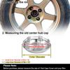ACROPIX 70mm Diameter 6 Clip Wheel Tire Center Hub Cap