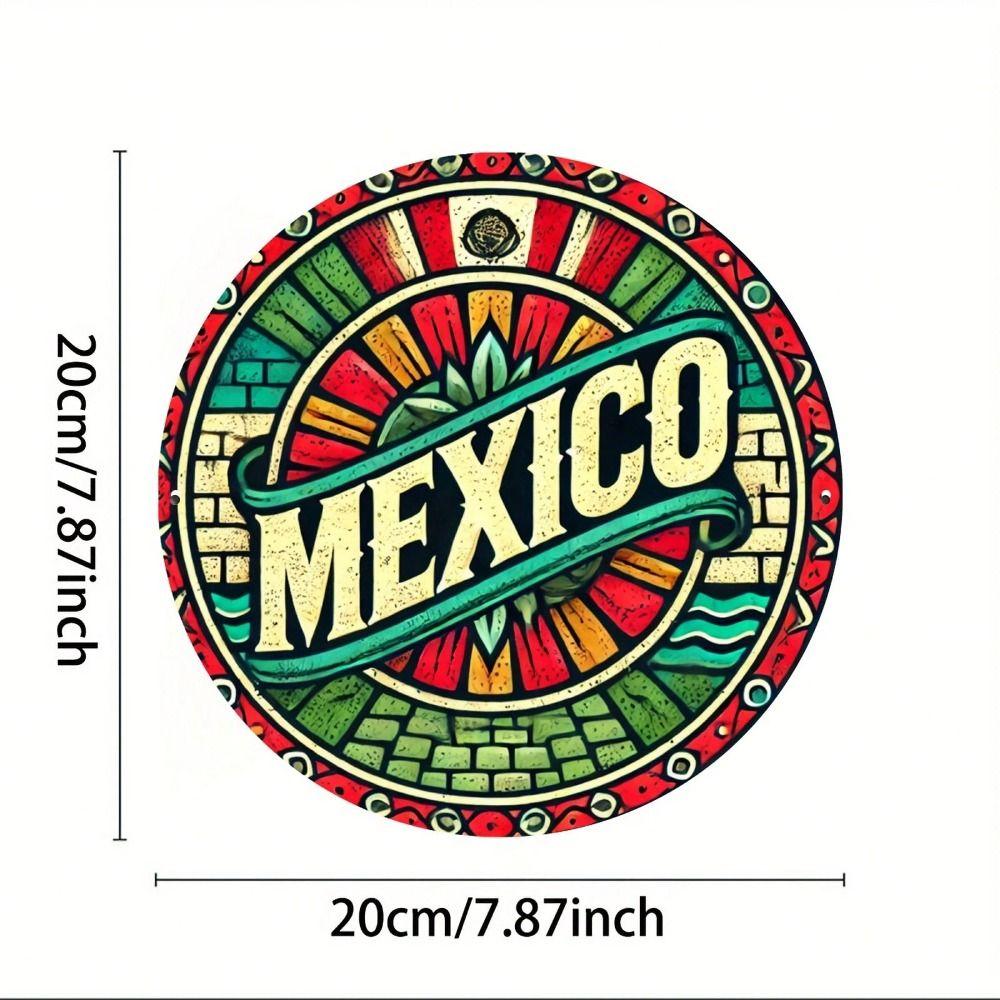 **Tin Painting Art 20x20cm Handmade Metal Wall Decor**