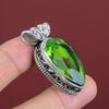 Faceted Peridot Pendant Gemstone Handmade Pendant 925 Sterling Silver Pendant Peridot Vintage Jewelry Latest Design Pendant Gifts For Friend