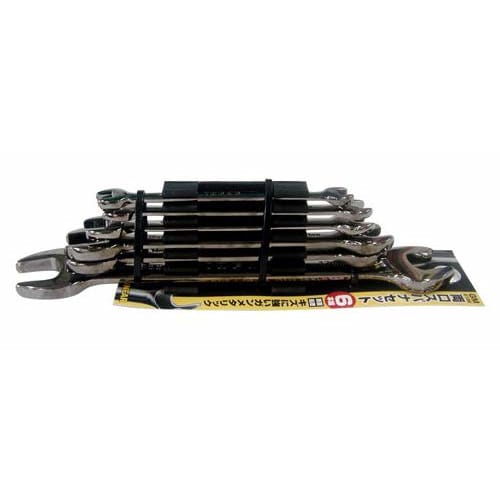 SK11 (SK11) Double-Ended Wrench Set, Gunmetal Finish, 6-Piece Set, SSW-06GMS