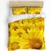 Nature Bedding Set For Bedroom Bed Home Floral Print With Sunflowers In A Field Summer Ga Duvet Cover Quilt Cover And Pillowcase
