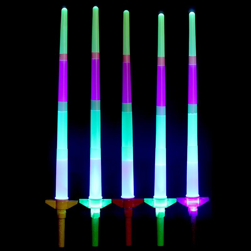KODENOR Luminous Retractable Toy Sword 10-Pack