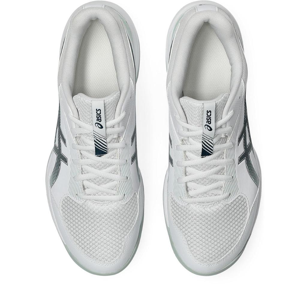 Asics 4 Indoor Sports Size 102 2E GEL-TASK Shoes, 1071A103, Men's, (White/Tranquil Teal), 27.0 Cm,