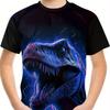 Children's Clothing Boys Tshirt Short Sleeve Girl T-Shirt 3D Cartoon Dinosaurs Casual Round Neck Tees Kids Summer Clothes Tops