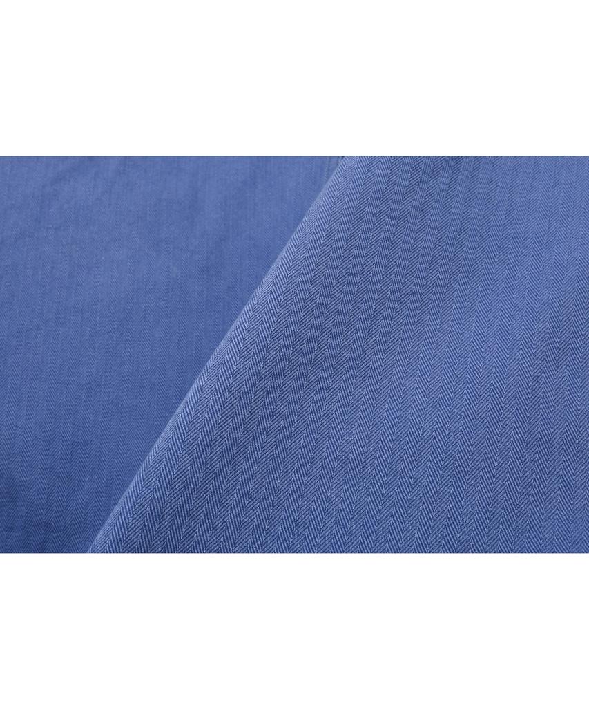 BASEMOMENT Herringbone Washed French Work Jacket Vintage Blue