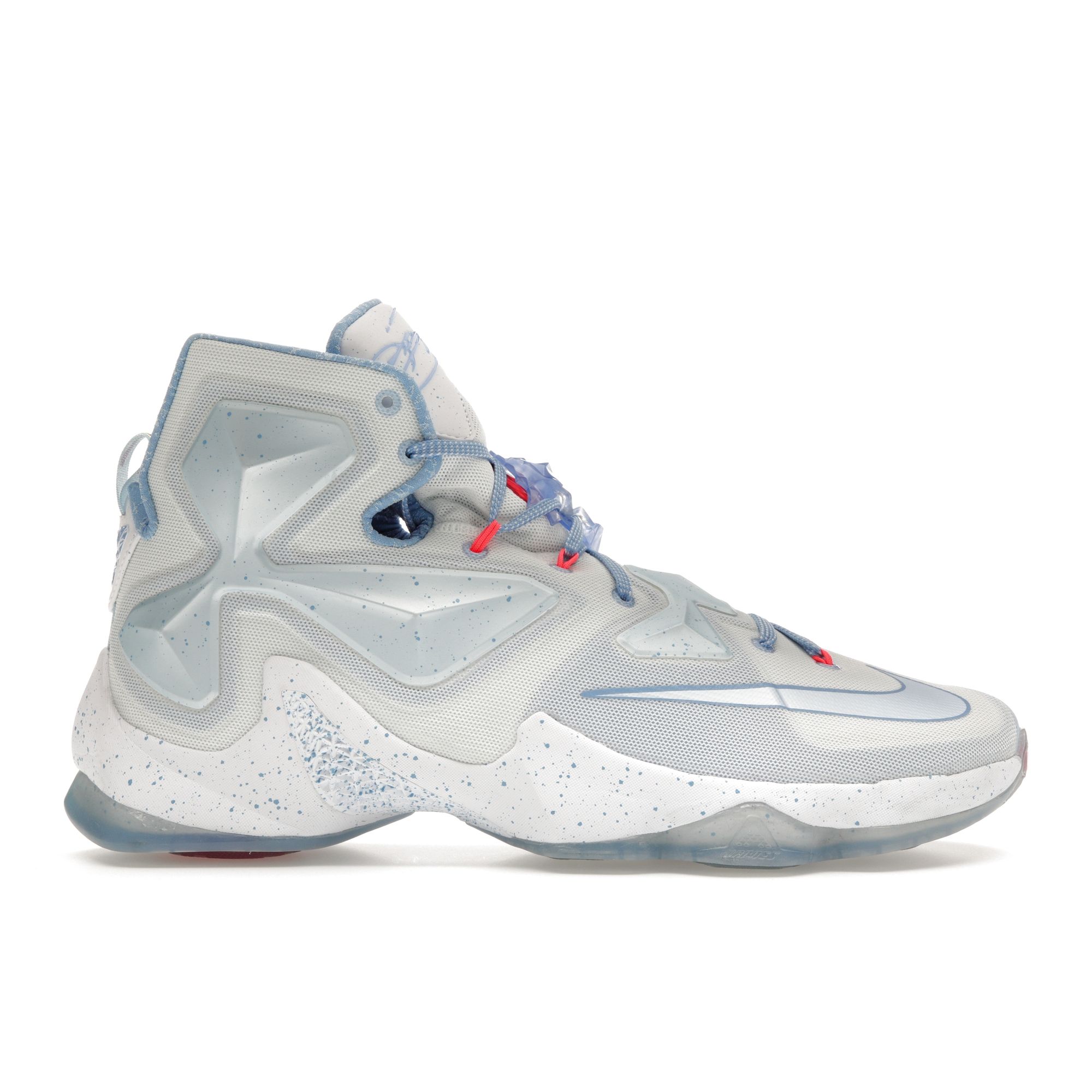 

Nike Мужские кроссовки LeBron 13 Christmas White Summit-White Blue-Tint-Blue-Lagoon 816278-144