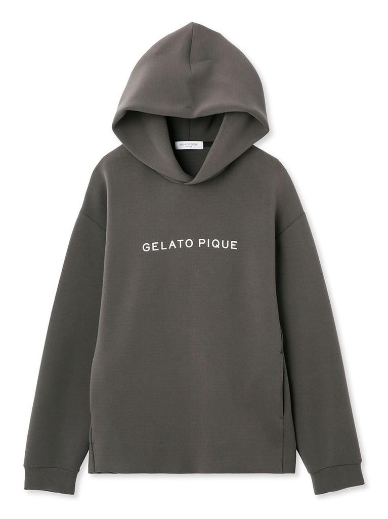 Gelato Pique HOMME Ponte Hoodie PMCT234945 DGRY One-Point Men's