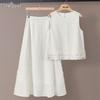 Women's Summer Vest & Skirt Two-Piece Set