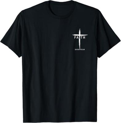 Glaube Angst Christliches Kreuz Jesus Christus Männer Frauen Christen T-Shirt