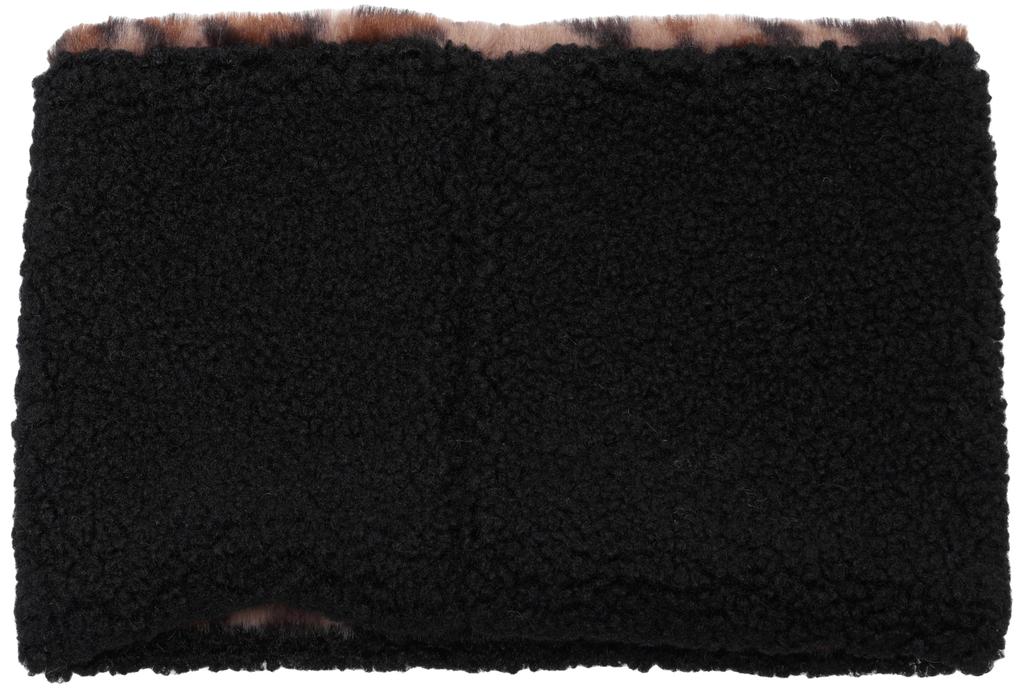 Thrasher Reversible GONZ SAD Neck Warmer Boa and Leopard Print Reversible Neck Warmer for Cold Free Shipping Kids' (24TH-K54K) - Weather, Black,