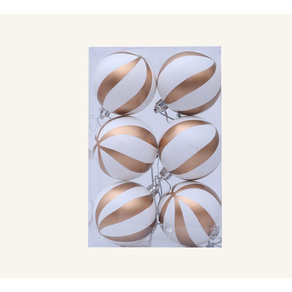 Weihnachtsdekoration, bemalte gestreifte Kugel, Weihnachten, Hochzeit, Bar, Innendekoration, Dekoration, Christbaumschmuck