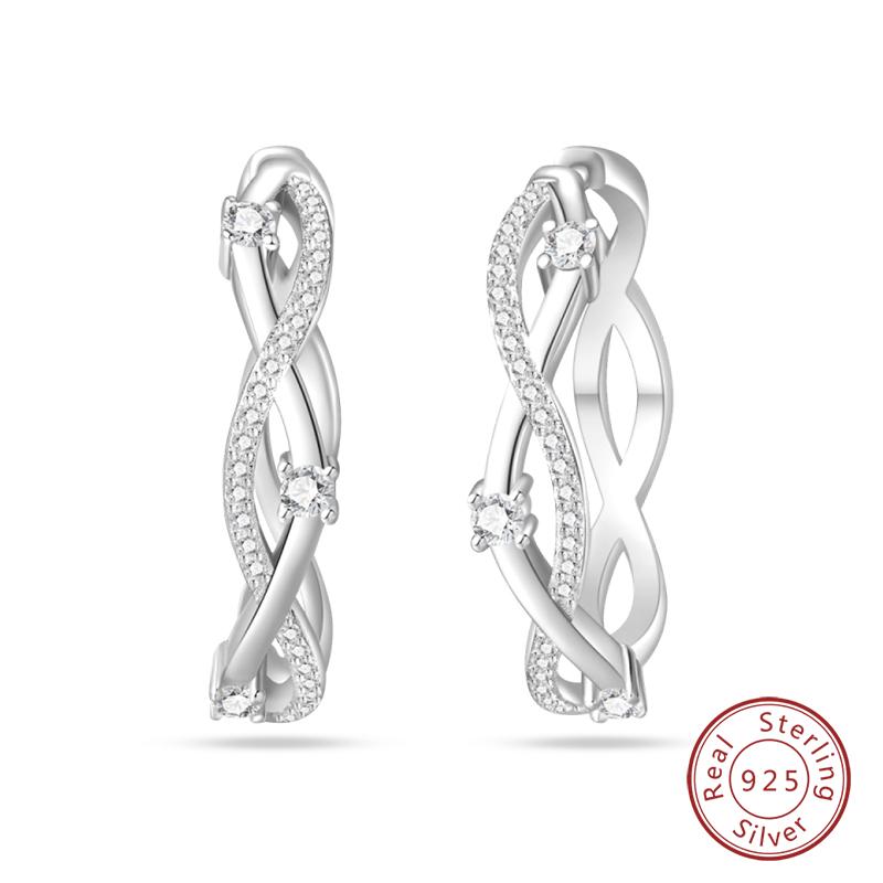Inlaid Zircon Earrings 925 Silver Minimalist Butterfly Dragonfly Cute Claw Hoop Earrings Women Exquisite Party Jewelry