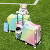 Gradient Children's Ride-On Trolley Case with Combination Lock and Reinforced 6-Wheel Design