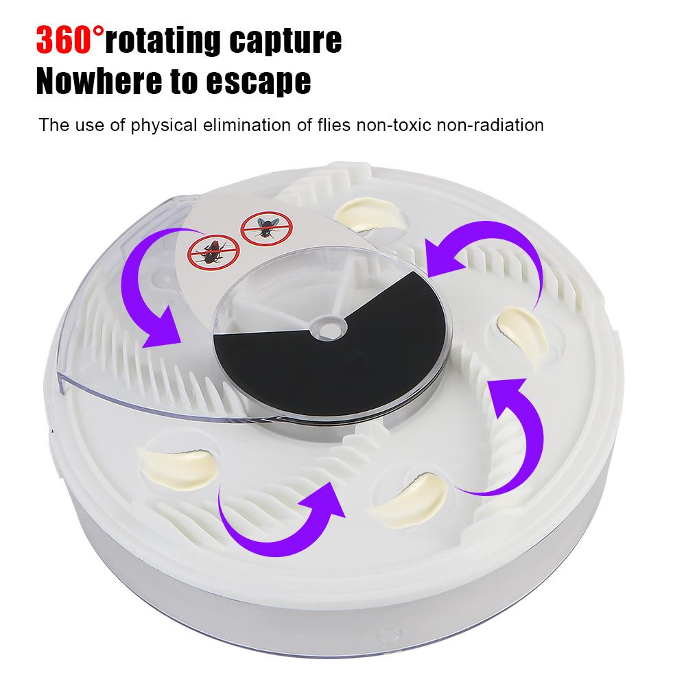 USB for Kitchen Home Garden Insect Pest Catcher Electric Pest Killer Fly Trap Indoor Outdoor Pest Reject Control Repeller Automatic Flycatcher