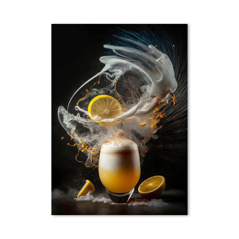 Abstract Colorful Cocktail Exploration Rendered Posters Prints Bar Painting Wall Art Pictures for Restaurant Drinking Room Decor