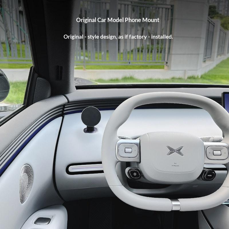 For Xpeng MONA L03 Magnetic Car Phone Mount Stable Mobile Phone Holder Bracket 360 Rotation Stand Interior Practical Decoration
