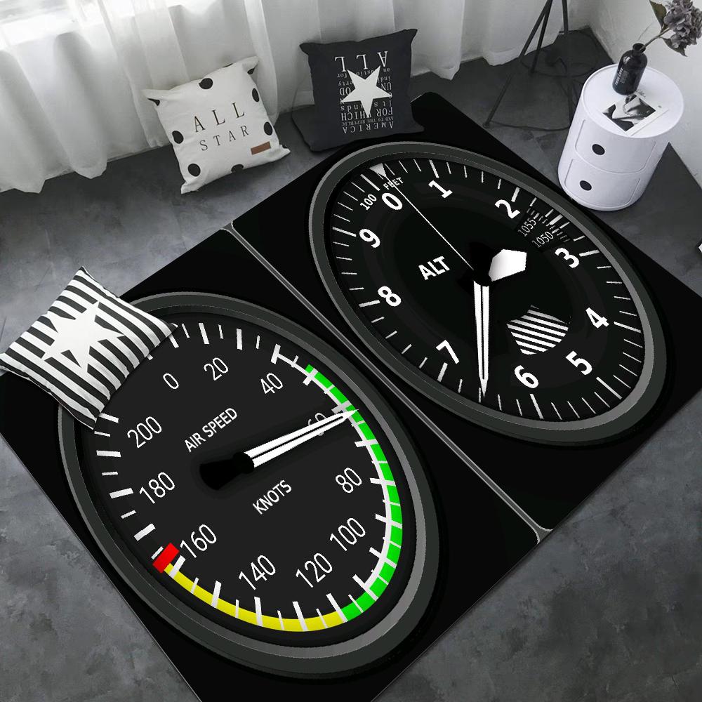 Kampfflugzeug Steuerung Cockpit Kabine Bodenmatte Fußmatte Rutschfest Waschküche Matte Wäsche Dekor Balkon Kind Wohnzimmer