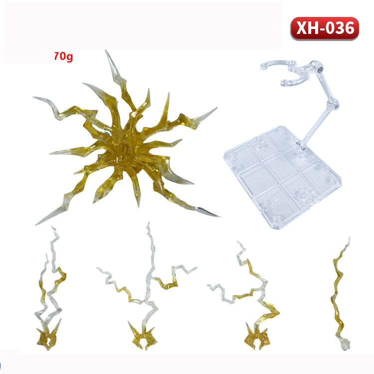 Blitz-Spezialeffektteil für EFFECT IMPACT 1/6 Figur Photoelektrischer Effekt Schwarz Transparent Gelb Lila Schwarz Blau