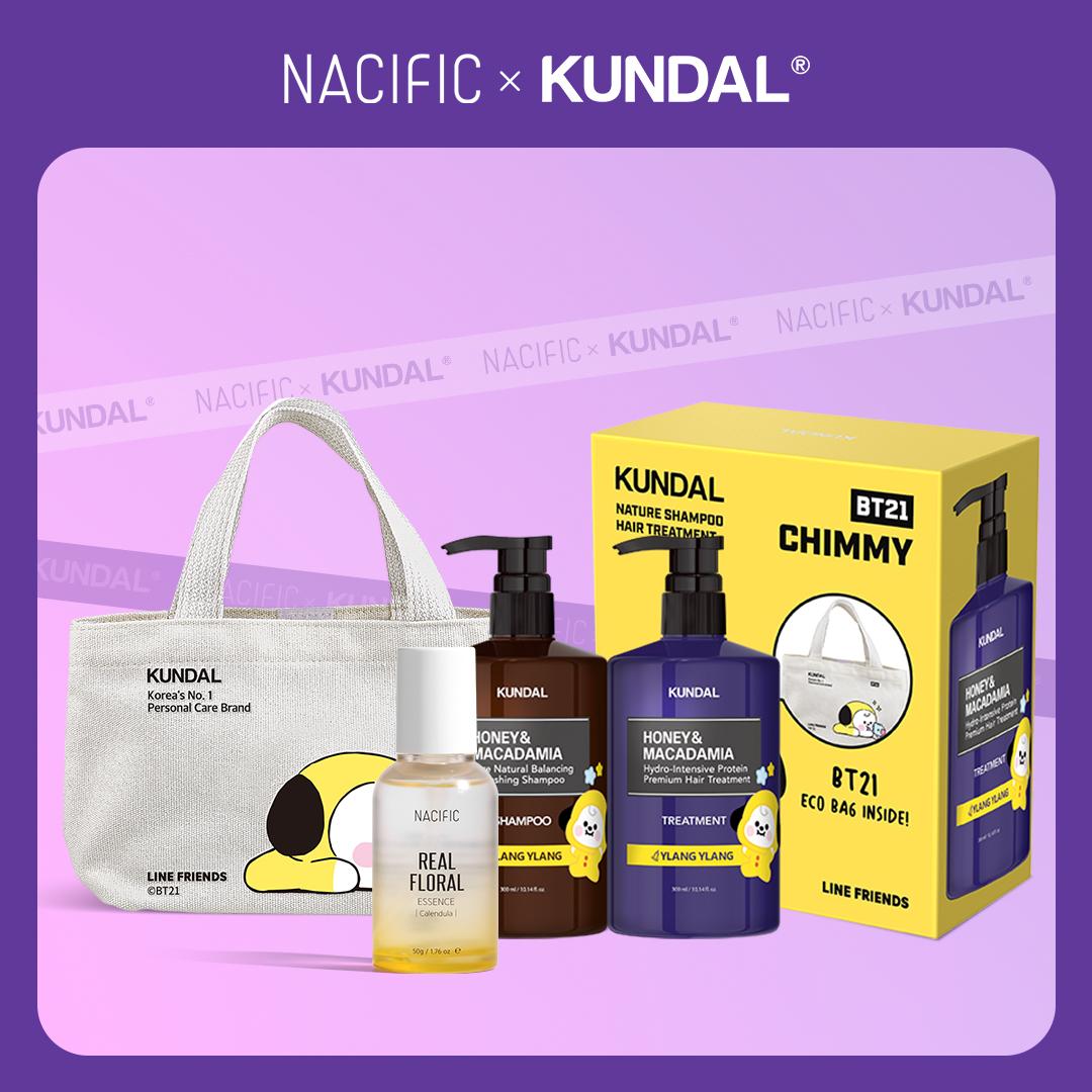 

[NACIFIC x KUNDAL] Набор для волос «Кундал-иланг-иланг» + Мини-сумка CHIMMY + Эссенция календулы + Подарок