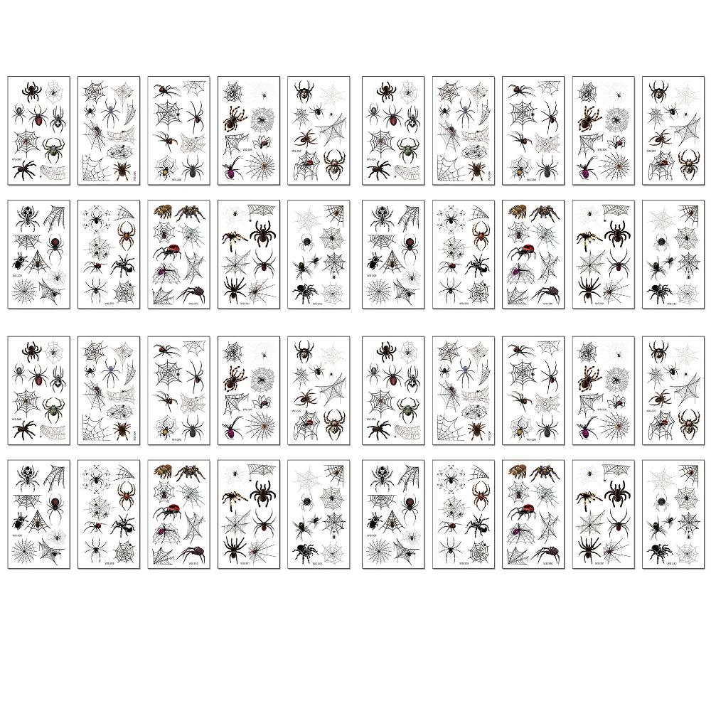 40Sheets DIY Halloween Stickers Cosplay Props Body Art Stickers Fresh Face Patch  Christmas