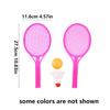 4pcs/set Mini Plastic Badminton Table Tennis Racket Set with 2 Balls Interactive Game Fun Birthday Gift for Indoor/Outdoor JXB