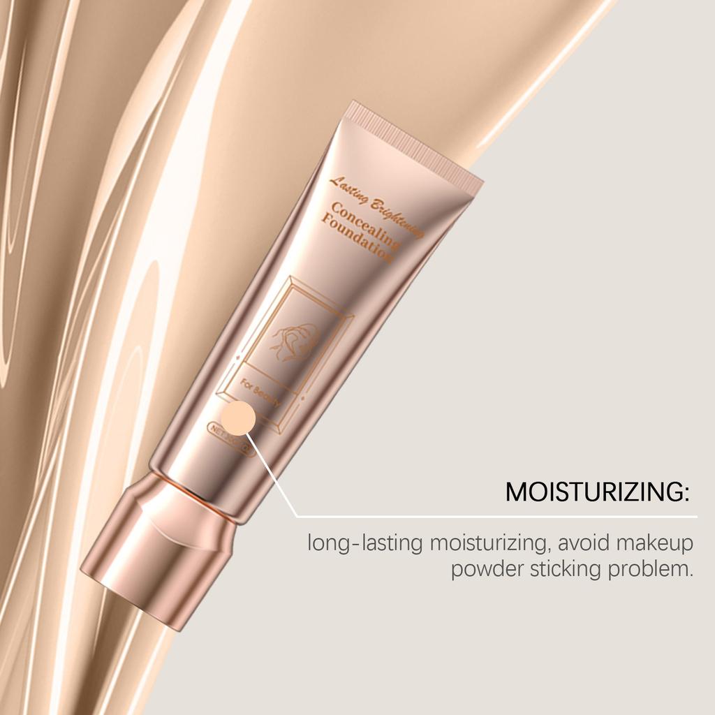 Liquid Concealer Foundation, Moisturizing Light And Lasting Without Makeup Refreshing Moisturizing Skin Care Moisturizing Liquid Foundation 30ml