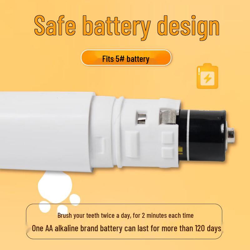 QBM Kids Electric Toothbrush with Soft DuPont Bristles CN Plug (adapter Included)