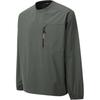 Salomon Slate Series Letter Round Neck Raglan Pullover Weave Long Sleeve Pocket T-Shirt Men Tops Olive-Green C28136
