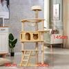 Solid Wood Multi-Level Cat Tree & Activity Center